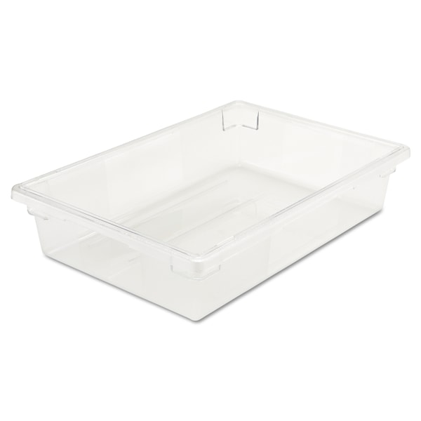 Rubbermaid Commercial Food/Tote Boxes, 8 1/2gal, 26w x 18d x 6h, Clear FG330800CLR - main